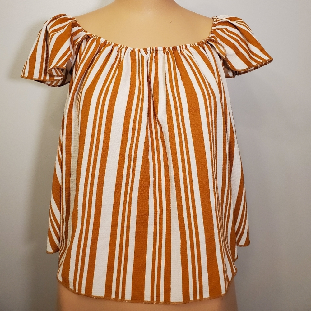🌼Host Pick🌼New La Vie 89 Striped Flowy Blouse